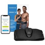 Ceinture de stimulation musculaire - compex - corebelt 3. 0 - noir - abdominaux - bas du dos