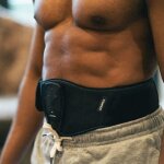 Ceinture de stimulation musculaire - compex - corebelt 5. 0 - noir - taille l / xl - rglable