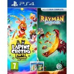 Jeu vido - ubisoft - lapins crtins : party of legends + rayman legends - aventure - ps4 - 3 +