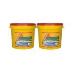 Lot de 2 compl�ments dimperm�abilisation pour piscine sika enduit piscine - blanc �cume - kit 616kg