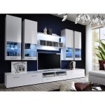 Composition de meubles tv design collection saga - price factory - blanc - 6 portes - 2 tiroirs - led ... Composition de meubles tv design collection saga - price factory - blanc - 6 portes - 2 tiroirs - led ...