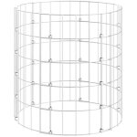 Composteur de jardin - vidaxl - bac � compost en acier galvanis� - r�sistant aux intemp�ries - 50 x 50 ...