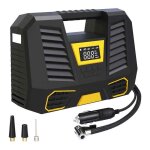 Compresseur dair portable 12v pompe � air cc manom�tre num�rique pompe de pneus de voiture de 150 psi ...