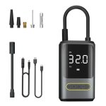 Gonfleur pneu voiture sans fil - compresseur air portatif - 4000 mah - cran lcd - multifonction