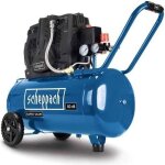 Compresseur dair silencieux horizontal � deux cylindres scheppach h51si - 50 l - 1500w - 8 bars