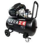 Compresseur bicylindre 3cv - cuve 100l - compresseur  air - 2200w - pression 8 bars - dbit daspiration ...