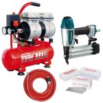 Compresseur et cloueur pneumatique - prodif - sil06j - 6l - silencieux - tuyau renforc 10m