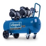 Compresseur dair horizontal 4 cylindres scheppach hc100si - 100l - 2200 w - 8 bars - silencieux