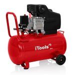 Compresseur dair 50l � huile 8 bar - compresseur �lectrique 1. 5 kw peinture gonflage outils pneumatiques ...