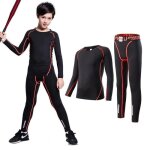 Compression ensemble collant de vetements de sports pour enfant garon - fille - 2 pice sports stretch ...