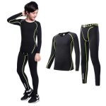 Compression ensemble collant de vetements de sports pour enfant garon - fille - 2 pice sports stretch ...