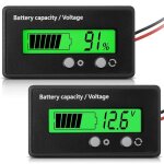 Compteur de batterie dc 12v 24v 36v 48v 60v 72v 84v avec alarme rglage avant et cl commutation indicateur ...
