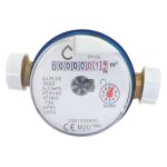 Compteur jet unique eau froide calibre 15 double mle 20 / 27