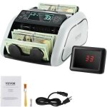 Compteuse de billets - vevor - uv mg ir et dd - grand �cran lcd et �cran externe - petites entreprises ...