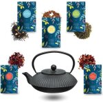 Thire en fonte et son assortiment de 5x20g de ths et infusions comptoir francais du th cadeau original ...