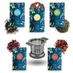 Comptoir fran�ais du th� - assortiment de th�s et infusions et son infuseur � th� - coffret cadeau