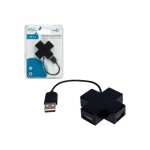 Concentrateur (hub) - mcl - mini hub 4 ports usb 2. 0 - autoaliment� - noir