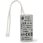 Condensateur cylindrique 35 uf  connecteurs pour moteur de volet roulant bubendorff - fond plat - 450 ...