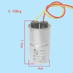 Condensateur de démarrage de remplacement 12 uf pour pièce de réparation de machine à laver Condensateur de démarrage de remplacement 12 uf pour pièce de réparation de machine à laver