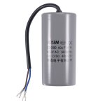 Condensateur sourcing map cbb60 80uf 450v ac 2 fils 50 / 60hz 123mm x 60mm cylindre avec bornes pour ...