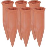 Relaxdays c�ne d?arrosage terre cuite lot de 6 pour bouteilles pet d?15 l jardini�res et plantes en pot ...