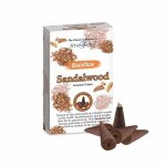 Cônes dencens bois de santal stamford backflow - blanc / orange - 4x1x1 cm Cônes dencens bois de santal stamford backflow - blanc / orange - 4x1x1 cm