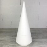 C�ne en polystyr�ne - lealoo - 54 cm - support pour pi�ces mont�es - base 15 cm - blanc