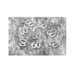 Confettis de table - hobi - 60 ans - argent - d�coration de f�te - mixte - adulte