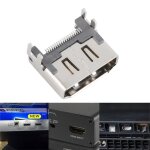 Connecteur dinterface de prise de port hdmi - ps4 - noir - pièce de rechange de haute qualité Connecteur dinterface de prise de port hdmi - ps4 - noir - pièce de rechange de haute qualité