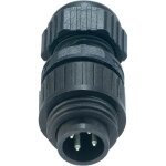 Hirschmann 934 124 - 100 - 1 934124100 cosse cylindrique m�le m�le droit nombre total de p�les: 3 + pe ...