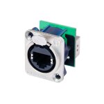 Rj45 connecteur de donn�es s�rie ethercon� d neutrik ne8fdp rj45 femelle droit ne8fdp p�le: 8p8c nickel ...