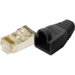 Connectique rj45 cat 5e blindé logilink mp0012 rj45 mâle droit pôle: 8p8c noir 100 pc(s) Connectique rj45 cat 5e blindé logilink mp0012 rj45 mâle droit pôle: 8p8c noir 100 pc(s)