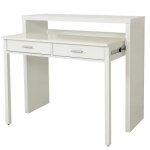 Console extensible bureau nine 100cm blanc