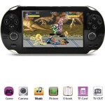Console de jeux portable - pxp - 3000 + jeux rtro - 4. 3 pouces - noir