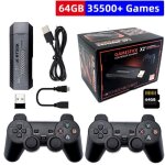 Console de jeux rétro - x2 plus game stick - 4k - double contrôleur sans fil - 64 go - 35 500 jeux Console de jeux rétro - x2 plus game stick - 4k - double contrôleur sans fil - 64 go - 35 500 jeux