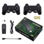 Console de jeu vid�o r�tro avec double manette - 32 go de cartes m�moire - plus de 3500 jeux - marque ...