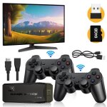 Console de jeu vido rtro m8 pro 64g 15000 + jeux hdmi 4k hd avec 2 manettes boutons diy prend en charge ...