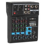 Console de mixage audio portable professionnelle 4 canaux bluetooth mixeur dj console avec effet de réverbérat ... Console de mixage audio portable professionnelle 4 canaux bluetooth mixeur dj console avec effet de réverbérat ...