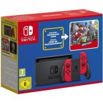 Console nintendo switch ? �dition limit�e rouge + super mario odyssey (code) + stickers super mario bros. ...
