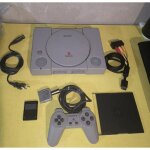 Console playstation 1 sony + 1 manette + 1 carte m�moire + 1 jeux