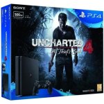 Console de salon - playstation - ps4 - 500 go - edition slim - uncharted 4 inclus Console de salon - playstation - ps4 - 500 go - edition slim - uncharted 4 inclus