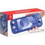 Console portable - nintendo - switch lite - bleu - chargeur us dorigine - adaptateur us - fr