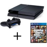 Console de salon - sony - ps4 - 500 go - bundle - jeu inclus: gta 5
