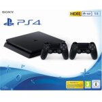 Console ps4 sony ps4 1to + 2eme manette - playstation - gaming - noir - 1000 go