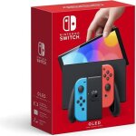 Console de salon - nintendo - switch modle oled - 64 go - bluetooth - bleu non & rouge non