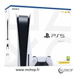 Console de salon - sony - playstation 5 - 825 go - edition standard - blanc