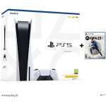 Console salon - sony - playstation 5 edition standard - 825 go - blanc - fifa 23 ps5