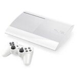 Console salon - sony - ps3 ultra slim 12 go blanche - design l�ger et fonctionnalit�s avanc�es