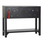 Console table console en bois de sapin et mdf coloris noir - longueur 95 x profondeur 25 x hauteur 79 ... Console table console en bois de sapin et mdf coloris noir - longueur 95 x profondeur 25 x hauteur 79 ...