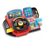 Super console turbo pilote enfant 3 - 8 ans - tableau de bord volant - courses voiture et jeux educatifs ...